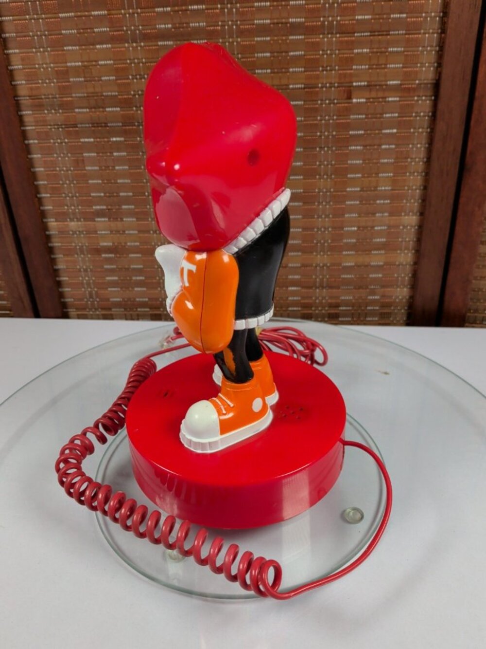 9" Vintage Retro 1980 Tang Promo Novelty Landline Telephone "Tang Man" - Tested - Picture 6 of 10